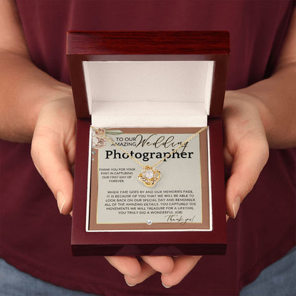 Wedding Photographer Gift - Thank You From The Couple - Gratitude Gift, Token of Appreciation , Terracotta, Rust And Gold Wedding Theme - Liliana and Liam