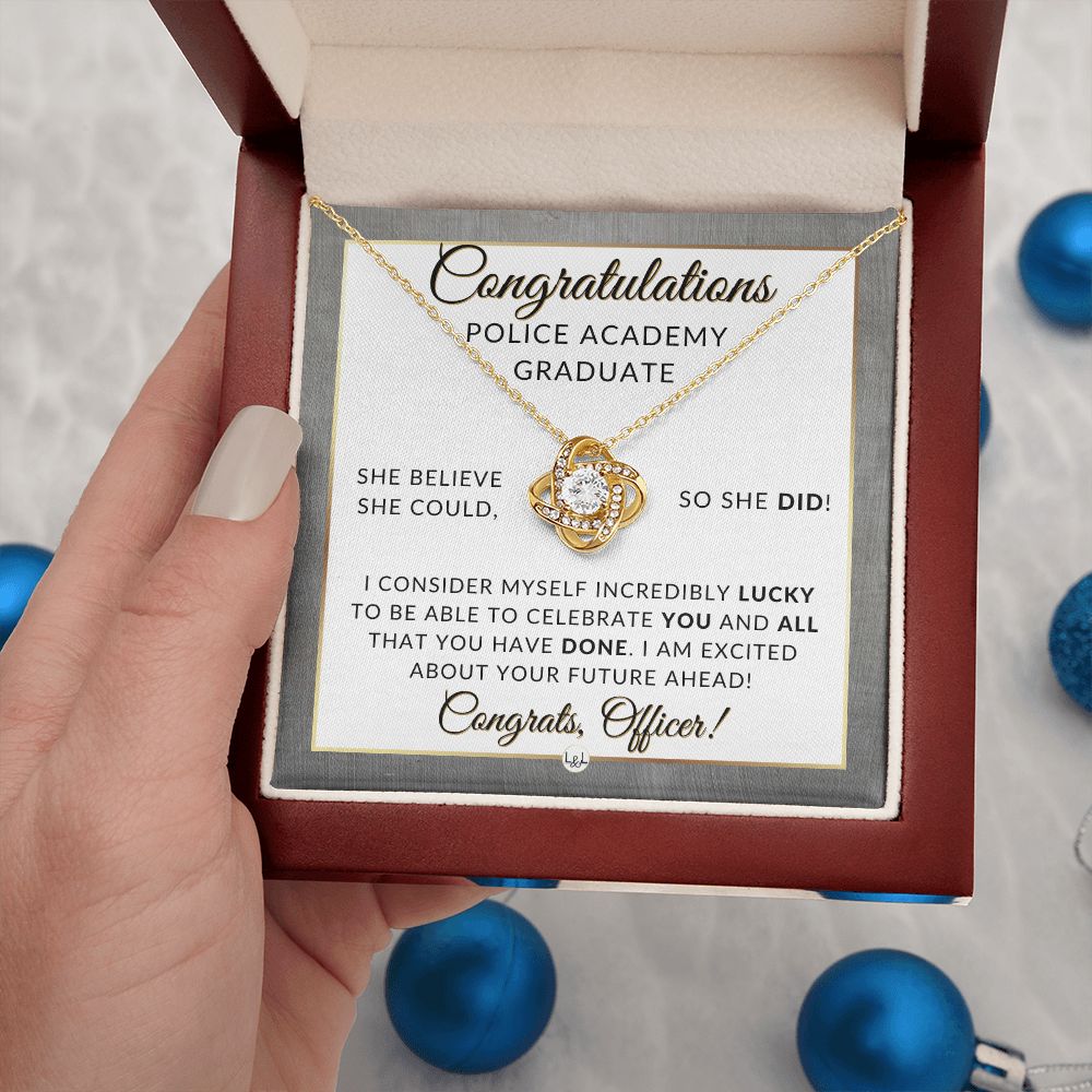 Police Officer Gift, Graduation Gift Necklace, Police Academy Graduation Gift, New Police Officer Gift, Police Women Gift, - 2024 Graduation Gift Idea For Her