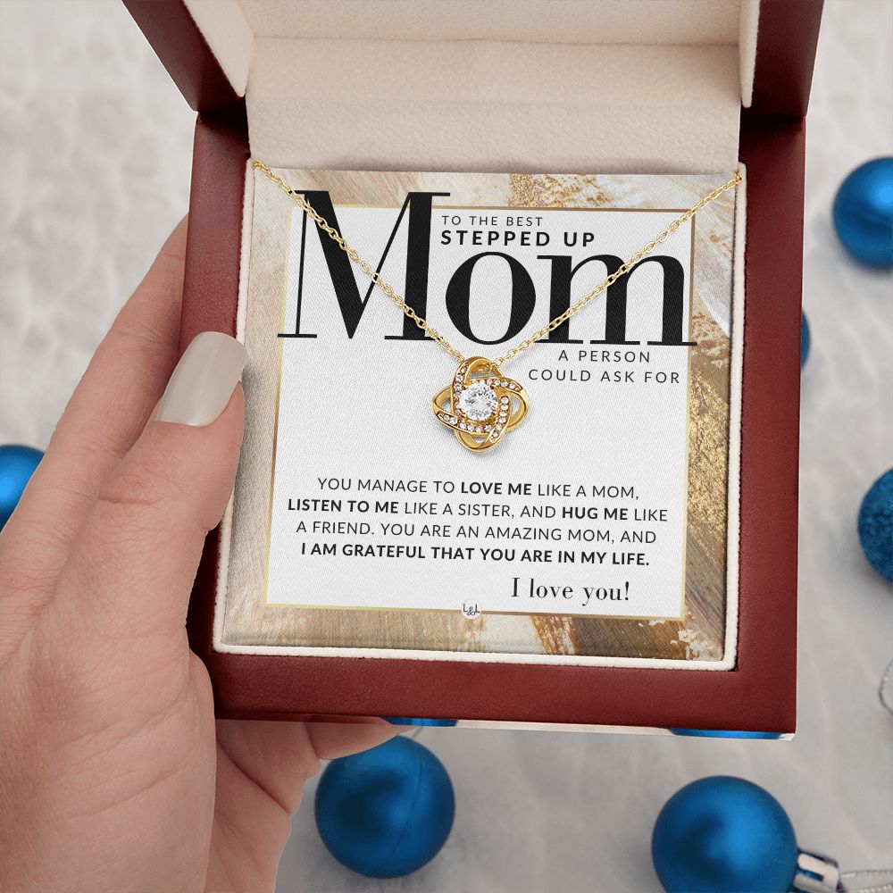The Best Stepped Up Mom Gift - Present for Stepmom or Stepmother - Great For Mother's Day, Christmas, Her Birthday, Or As An Encouragement Gift