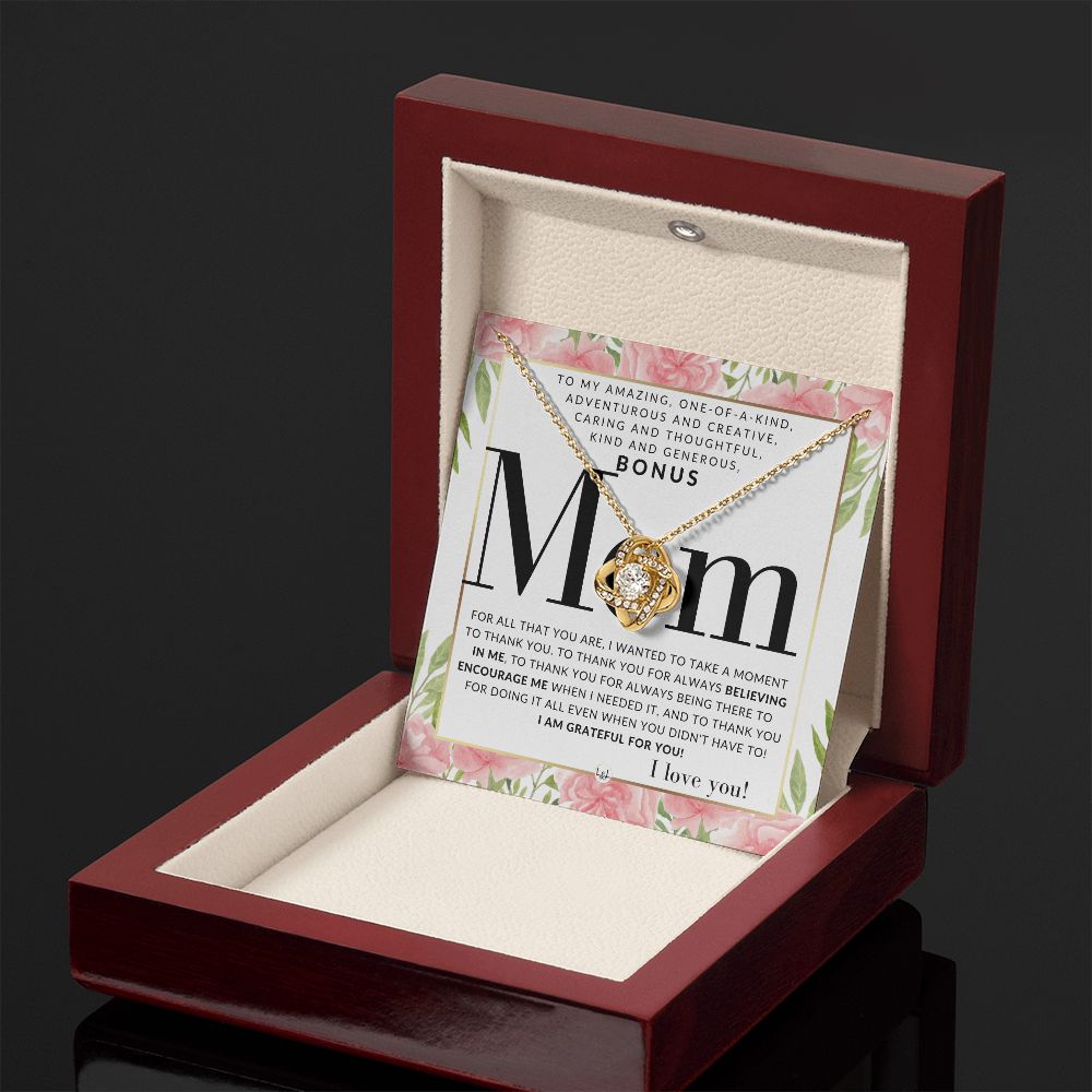 Unique Bonus Mom Gift - Present for Stepmom, Bonus Mom, Second Mom, Unbiological Mom, or Other Mom - Great For Mother's Day, Christmas, Her Birthday, Or As An Encouragement Gift