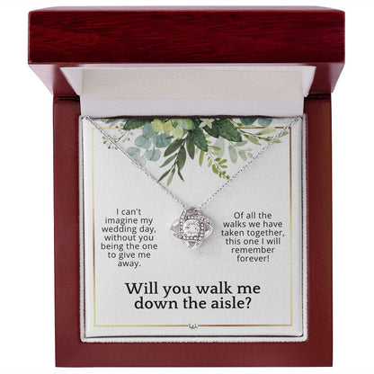 Will You Walk Me Down The Aisle - Give Me Away Proposal From The Bride - Of All The Walks Taken , White and Green, Eucalyptus Wedding - Liliana and Liam