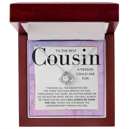 Female Cousin Gift - Present for Best Girl Cousin - Pendant Necklace - Great For Christmas, Her Birthday, Or Encouragement Gift - Liliana and Liam