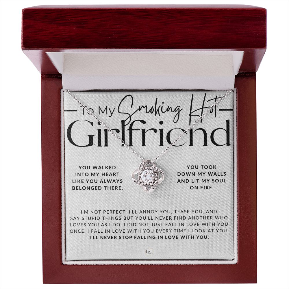My Smoking Hot Girlfriend - You Lit My Soul On Fire - Thoughtful and Romantic Gift for Her - Soulmate Necklace - Christmas, Valentine's, Birthday or Anniversary Gifts