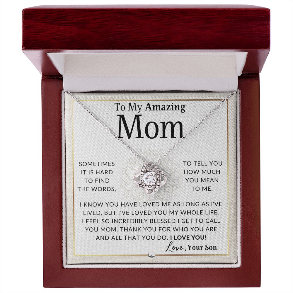 Gift for Mom, From Son - For All That You Do
