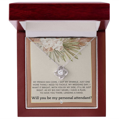 Wedding Personal Attendant Proposal - Will You Be My Helper, Bridal Concierge, Lady in Waiting , Terracotta, Rust And Gold Wedding Theme - Liliana and Liam