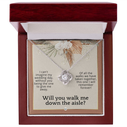 Will You Walk Me Down The Aisle_ Give Me Away Proposal From The Bride - Of All The Walks Taken , Terracotta, Rust And Gold Wedding Theme - Liliana and Liam