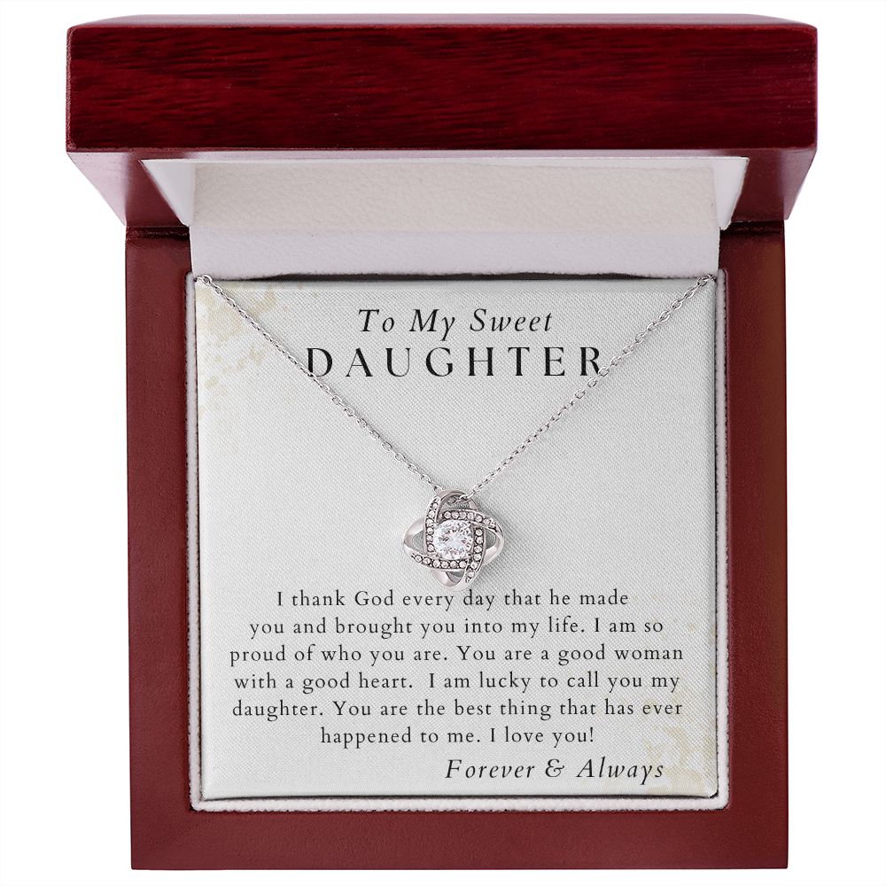 I Thank God For You - To My Sweet Daughter - From Mom, Dad, Parents - Christmas Gifts, Birthday Gift for Her, Graduation