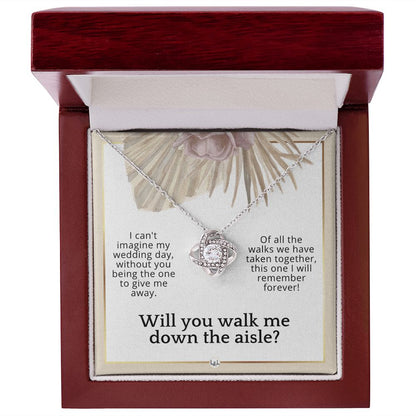 Will You Walk Me Down The Aisle_ Give Me Away Proposal From The Bride - Of All The Walks Taken , Pink Floral and Boho Wedding Theme - Liliana and Liam
