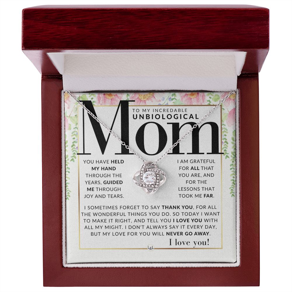 An Unbiological Mom Gift - Present for Stepmom, Bonus Mom, Second Mom, Unbiological Mom, or Other Mom - Great For Mother's Day, Christmas, Her Birthday, Or As An Encouragement Gift