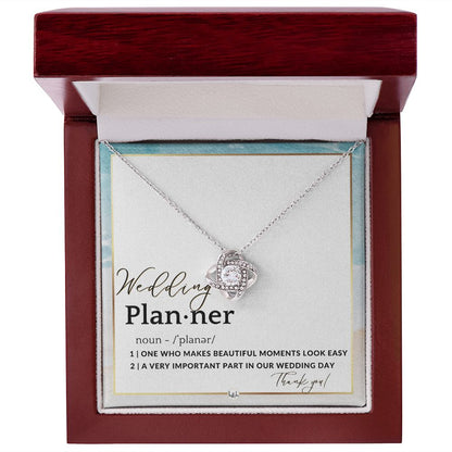 Wedding Event Planner Gift - Thank You From Bride & Groom - Gratitude Gift, Token of Appreciation , Beach and Destination Wedding Theme - Liliana and Liam