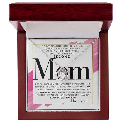Gift For Your Second Mom - Present for Stepmom, Bonus Mom, Second Mom, Unbiological Mom, or Other Mom - Great For Mother's Day, Christmas, Her Birthday, Or As An Encouragement Gift - Liliana and Liam