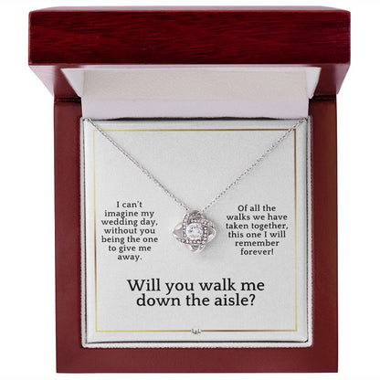 Will You Walk Me Down The Aisle - Give Me Away Proposal - Elegant White and Gold Wedding Theme - Liliana and Liam