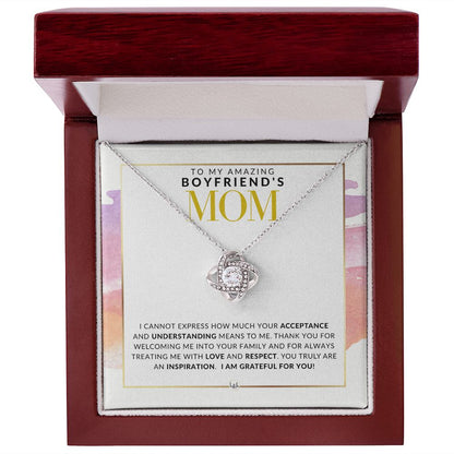 Boyfriend Mom Necklace - Great For Mother's Day, Christmas, Her Birthday, Or As An Encouragement Gift