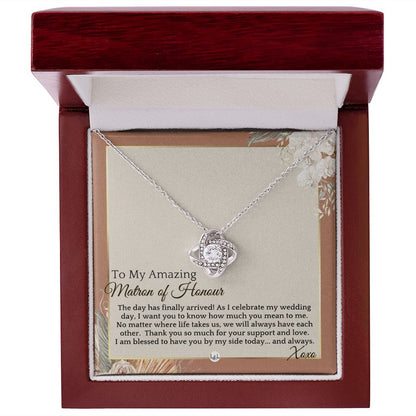 Matron of Honour Thank You Gift - On My Wedding Day Gift From Bride - Wedding Party Accessories , Terracotta, Rust And Gold Wedding Theme - Liliana and Liam