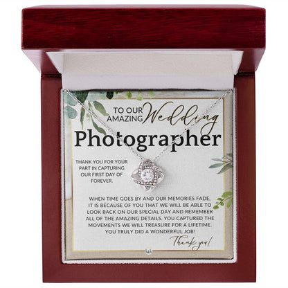 Wedding Photographer Gift - Thank You From The Couple - Gratitude Gift, Token of Appreciation , Beach and Destination Wedding Theme - Liliana and Liam