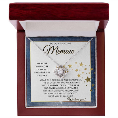 Our Memaw Gift - Meaningful Necklace - Great For Mother's Day, Christmas, Her Birthday, Or As An Encouragement Gift - Liliana and Liam