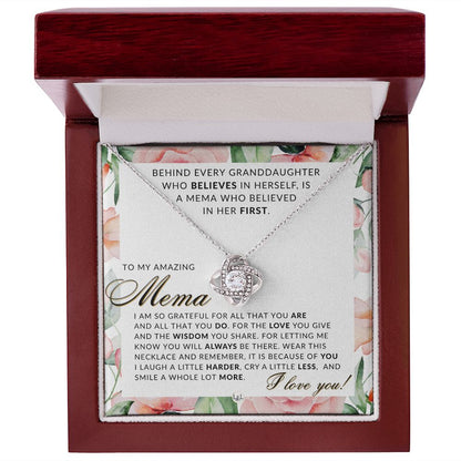 Mema Gift From Granddaughter - Thoughtful Gift Idea - Great For Mother's Day, Christmas, Her Birthday, Or As An Encouragement Gift - Liliana and Liam