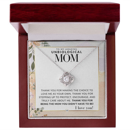 Unbiological Mom Gift - Thank You - Present for Stepmom, Bonus Mom, Second Mom, Unbiological Mom, or Other Mom - Great For Mother's Day, Christmas, Her Birthday, Or As An Encouragement Gift - Liliana and Liam