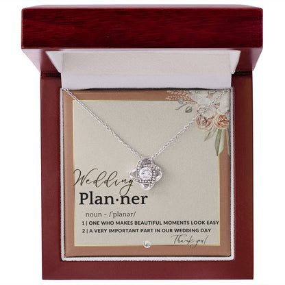 Wedding Event Planner Gift - Thank You From Bride & Groom - Gratitude Gift, Token of Appreciation , Terracotta, Rust And Gold Wedding Theme - Liliana and Liam