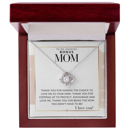 Bonus Mom Gift - Thank You - Present for Stepmom, Bonus Mom, Second Mom, Unbiological Mom, or Other Mom - Great For Mother's Day, Christmas, Her Birthday, Or As An Encouragement Gift - Liliana and Liam