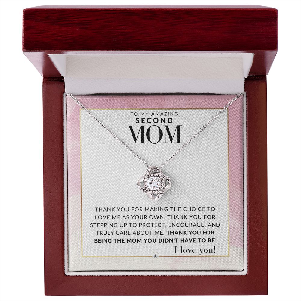 Second Mom Gift - Thank You - Present for Stepmom, Bonus Mom, Second Mom, Unbiological Mom, or Other Mom - Great For Mother's Day, Christmas, Her Birthday, Or As An Encouragement Gift