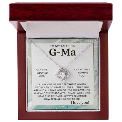 G - Ma Gift From Granddaughter - Sentimental Gift Idea - Great For Mother's Day, Christmas, Her Birthday, Or As An Encouragement Gift - Liliana and Liam