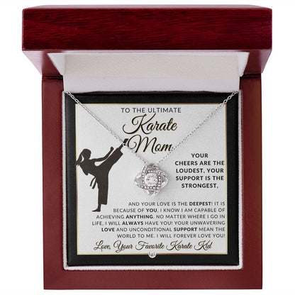 Karate Mom (female) Gift - Ultimate Sports Mom Gift Idea - Great For Mother's Day, Christmas, Her Birthday, Or As An End Of Season Gift - Liliana and Liam