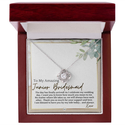 Junior Bridesmaid Gift - On My Wedding Day For Jr. Bridesmaid - Wedding Party Thank You Gift , Beach and Destination Wedding Theme - Liliana and Liam