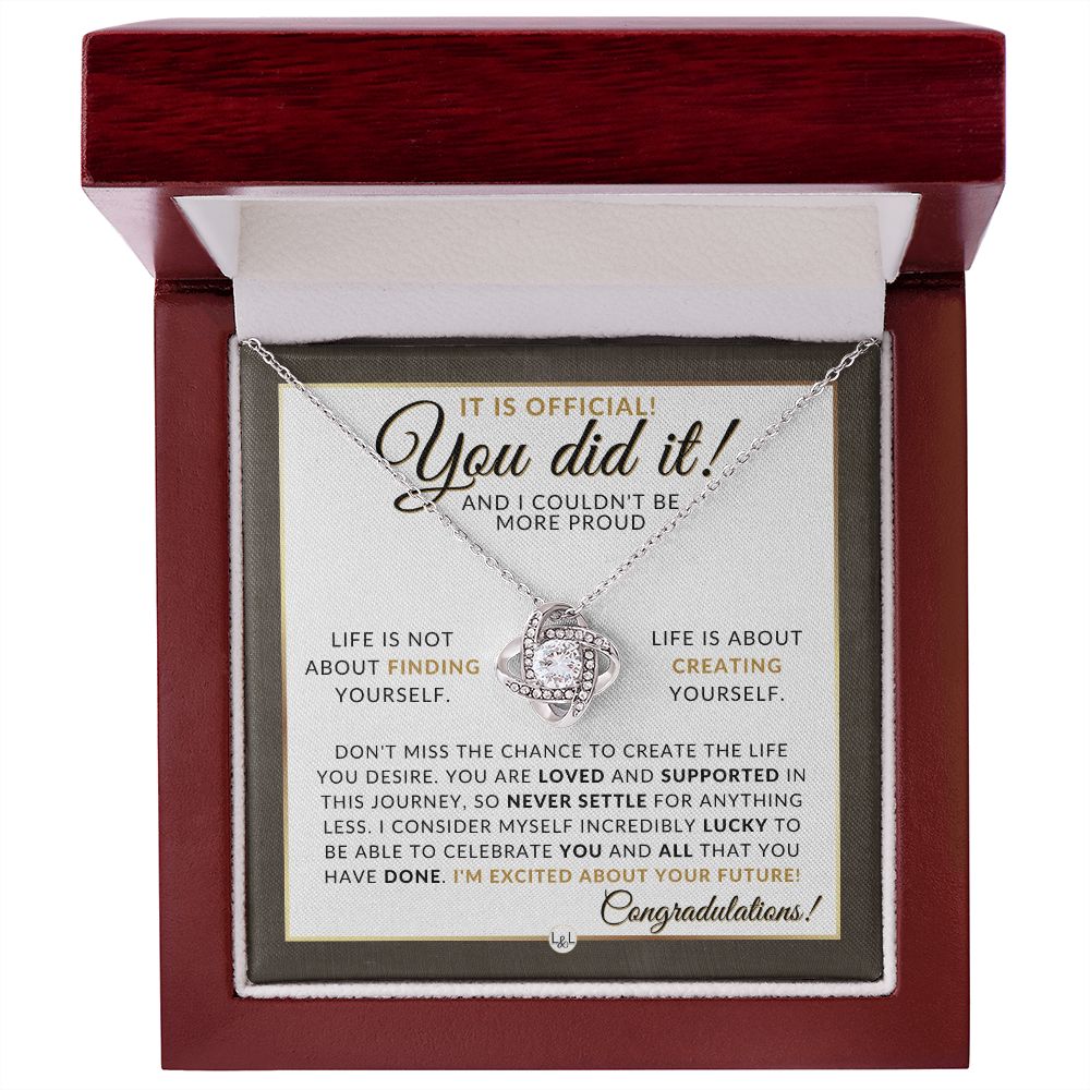 PhD Degree Graduation Party Gift For Her - I Am Proud - 2023 Graduation Gift Idea For Her