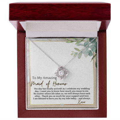 Maid of Honour Gift - On My Wedding Day - Great Wedding Party Thank You Gift From The Bride , Beach and Destination Wedding Theme - Liliana and Liam