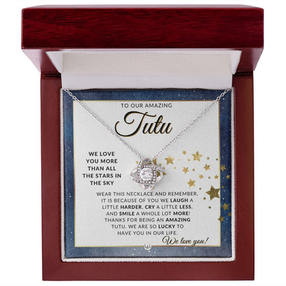 Our Tutu Gift - Meaningful Necklace - Great For Mother's Day, Christmas, Her Birthday, Or As An Encouragement Gift - Liliana and Liam