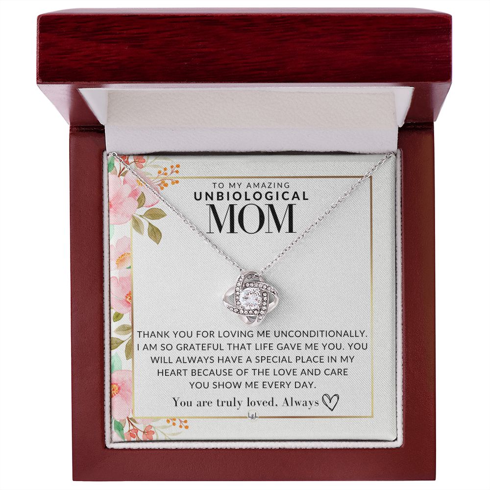 Unbiological Mom Gift - Truly Loved - Present for Stepmom, Bonus Mom, Second Mom, Unbiological Mom, or Other Mom - Great For Mother's Day, Christmas, Her Birthday, Or As An Encouragement Gift