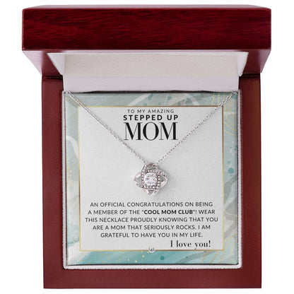 Stepped Up Mom Gift - Cool Mom Club - Present for Stepmom or Stepmother - Great For Mother's Day, Christmas, Her Birthday, Or As An Encouragement Gift - Liliana and Liam