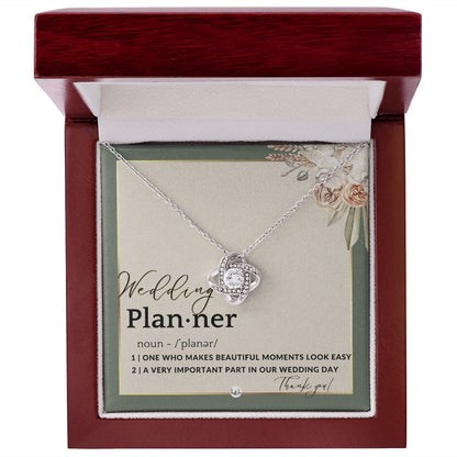 Wedding Event Planner Gift - Thank You From Bride & Groom - Gratitude Gift, Token of Appreciation , Sage Green & Boho Wedding Theme - Liliana and Liam