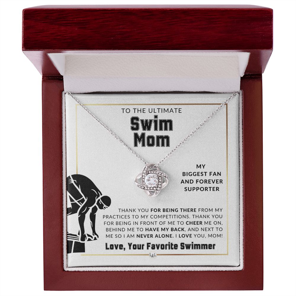 Swim Mom Gift - Male Swimmer - Sports Mom Gift Idea - Great For Mother's Day, Christmas, Her Birthday, Or As An End Of Season Gift