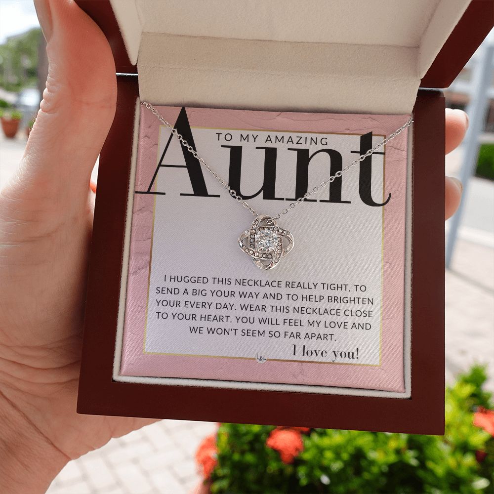 Gift For Your Aunt - Meaningful Gift - Present for Aunt From Niece or Nephew - Pendant Necklace - Great For Christmas, Her Birthday, Or Encouragement Gift