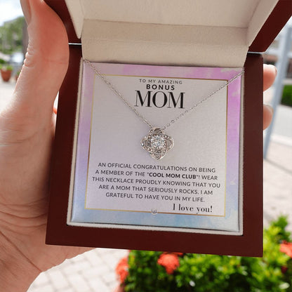 Bonus Mom Gift - Cool Mom Club - Present for Stepmom, Bonus Mom, Second Mom, Unbiological Mom, or Other Mom - Great For Mother's Day, Christmas, Her Birthday, Or As An Encouragement Gift