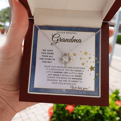 Our Grandma Gift - Meaningful Necklace - Great For Mother's Day, Christmas, Her Birthday, Or As An Encouragement Gift