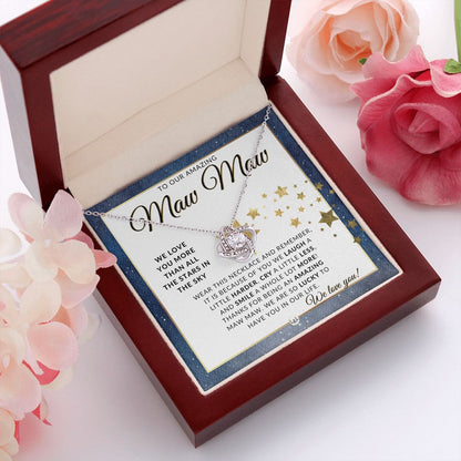 Our Maw Maw Gift - Meaningful Necklace - Great For Mother's Day, Christmas, Her Birthday, Or As An Encouragement Gift - Liliana and Liam