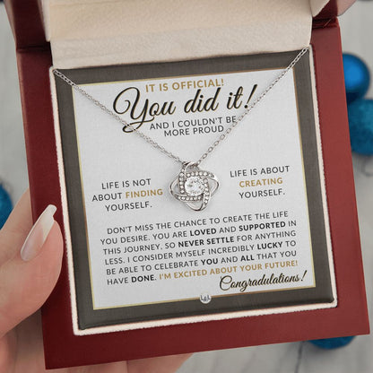 PhD Degree Graduation Party Gift For Her - I Am Proud - 2023 Graduation Gift Idea For Her