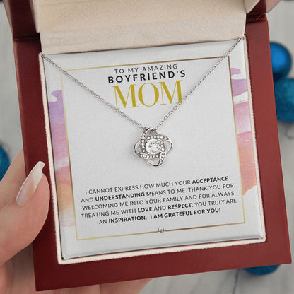 Boyfriend Mom Necklace - Great For Mother's Day, Christmas, Her Birthday, Or As An Encouragement Gift