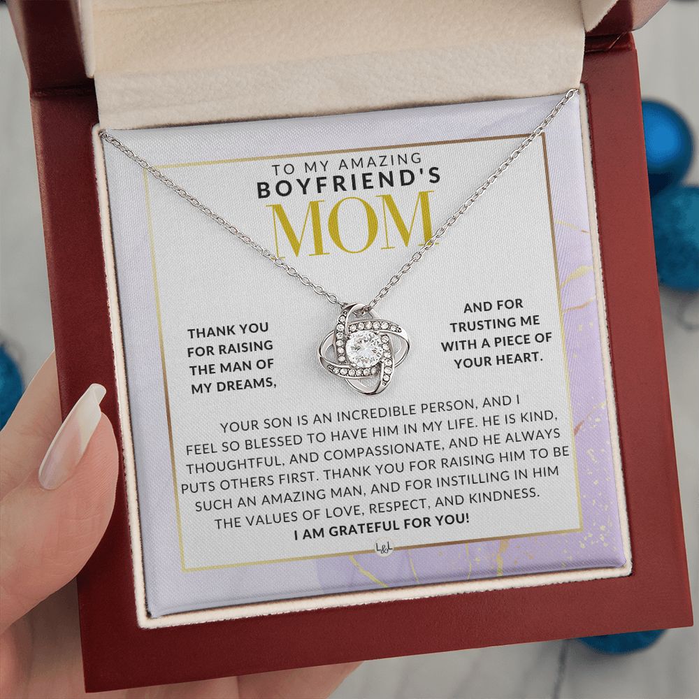 To My Boyfriend's Mom Gift - Great For Mother's Day, Christmas, Her Birthday, Or As An Encouragement Gift