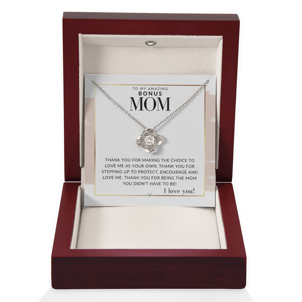 Bonus Mom Gift - Thank You - Present for Stepmom, Bonus Mom, Second Mom, Unbiological Mom, or Other Mom - Great For Mother's Day, Christmas, Her Birthday, Or As An Encouragement Gift