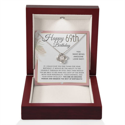 69th Birthday Gift For Her - Necklace For 69 Year Old - Beautiful Woman's Birthday Pendant Jewelry