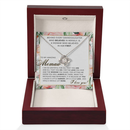 Memaw Gift From Granddaughter - Thoughtful Gift Idea - Great For Mother's Day, Christmas, Her Birthday, Or As An Encouragement Gift