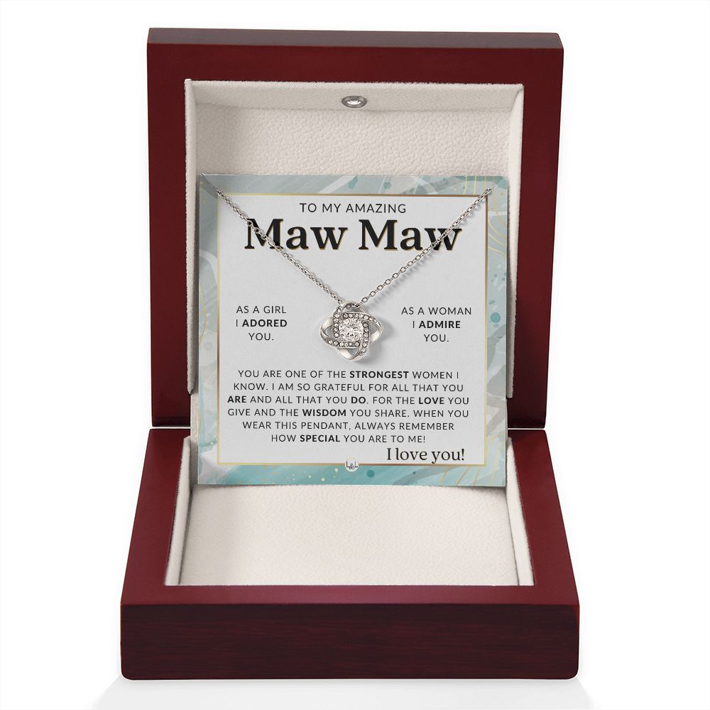Maw Maw Gift From Granddaughter - Sentimental Gift Idea - Great For Mother's Day, Christmas, Her Birthday, Or As An Encouragement Gift