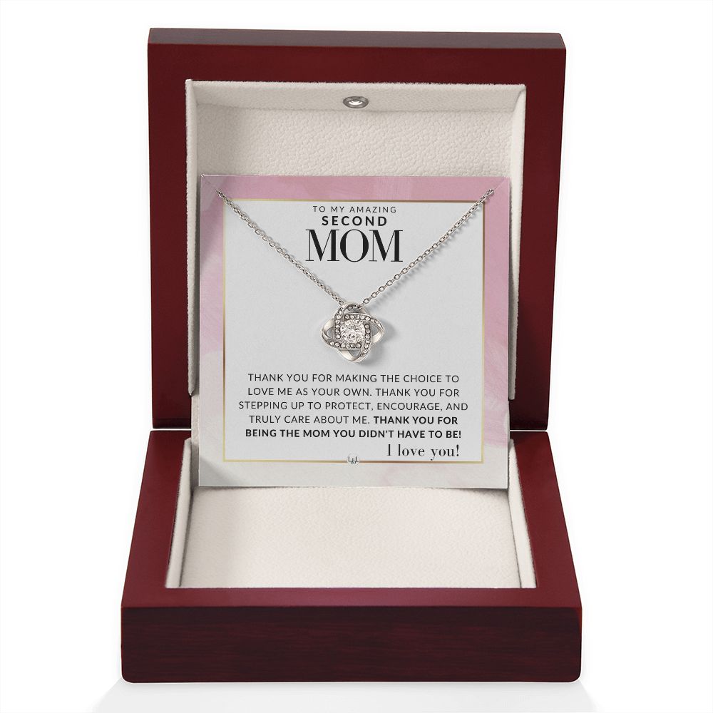 Second Mom Gift - Thank You - Present for Stepmom, Bonus Mom, Second Mom, Unbiological Mom, or Other Mom - Great For Mother's Day, Christmas, Her Birthday, Or As An Encouragement Gift