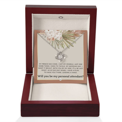 Wedding Personal Attendant Proposal - Will You Be My Helper, Bridal Concierge, Lady in Waiting , Terracotta, Rust And Gold Wedding Theme - Liliana and Liam
