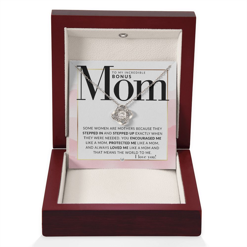 Incredible Bonus Mom Gift - Present for Stepmom, Bonus Mom, Second Mom, Unbiological Mom, or Other Mom - Great For Mother's Day, Christmas, Her Birthday, Or As An Encouragement Gift