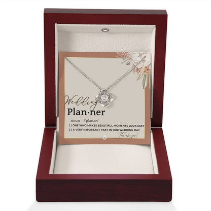 Wedding Event Planner Gift - Thank You From Bride & Groom - Gratitude Gift, Token of Appreciation , Terracotta, Rust And Gold Wedding Theme - Liliana and Liam